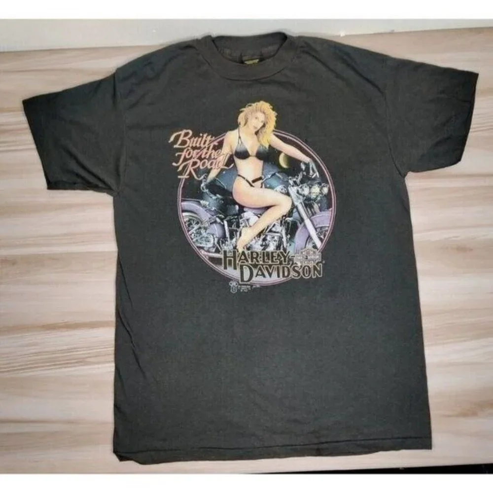 Rare Harley Davidson 3D Emblem T-Shirt 1989 Bike Week Daytona Beach Vintage - Picture 10 of 10